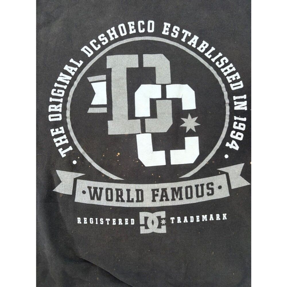 DC Shoes Men's Large Black Sweatshirt - Skateboarding Streetwear Top